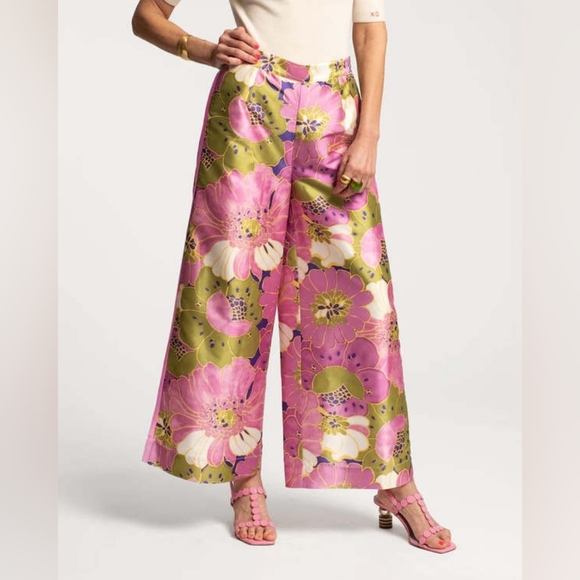 Frances Valentine Palazzo Pant in African Daisy - Picture 3 of 11